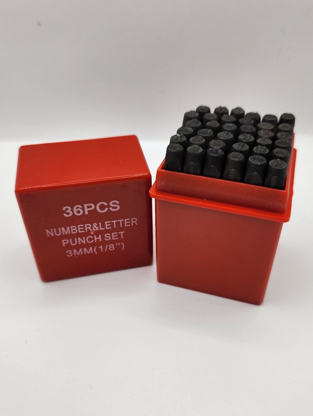 Number Letter Punch Set, 3mm, 36 Pieces